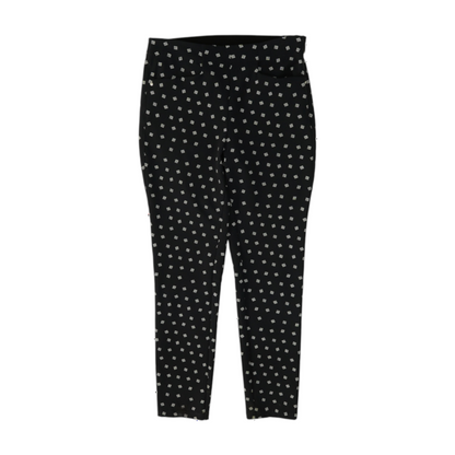 Navy Print Tapered Pants