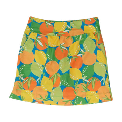 Blue Graphic Mini Skort