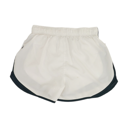 White Color Block Active Shorts