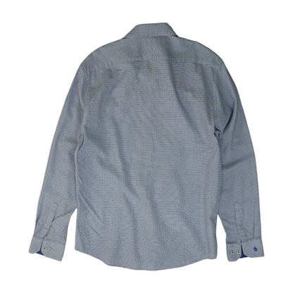White Check Long Sleeve Button Down