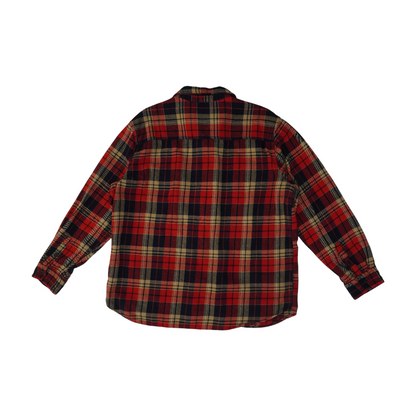 Red Plaid Flannel Button Down