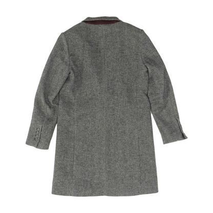 Black Herringbone Coat