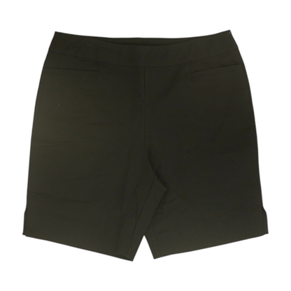 Black Solid Chino Shorts