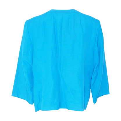 Blue Solid Blazer