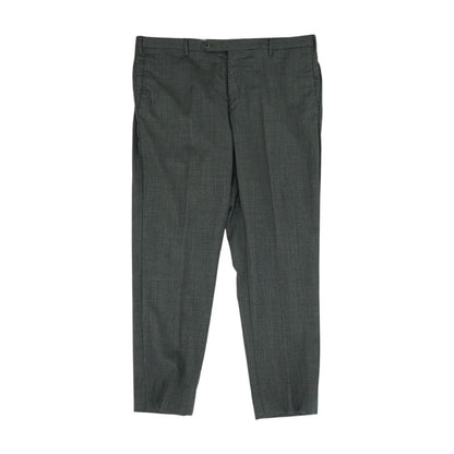 Gray Solid Dress Pants