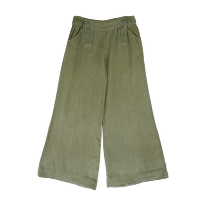 Green Wide Leg Pants