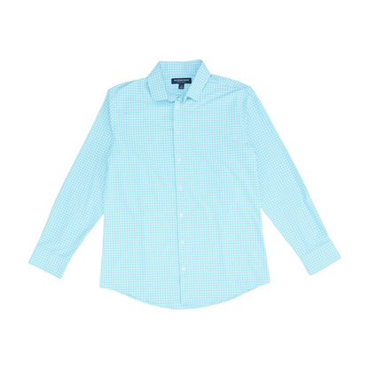 Blue Check Long Sleeve Button Down