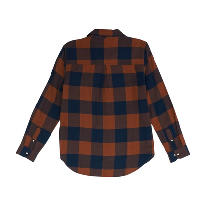 Navy Plaid Button Down