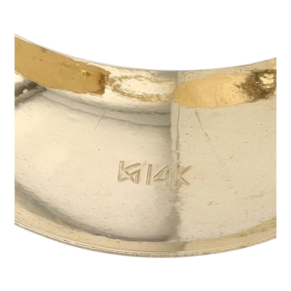 14K Yellow Gold Hoop Earrings