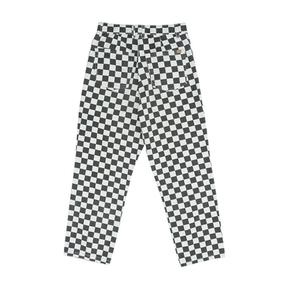 Brown Check Jeans
