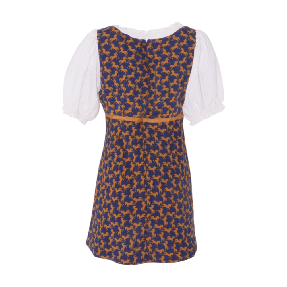 Maeve Navy Petite Graphic Mini Dress – Image 2