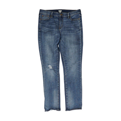 Blue High Rise Slim Leg Jeans