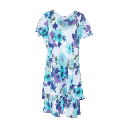 White Plus Floral Midi Dress