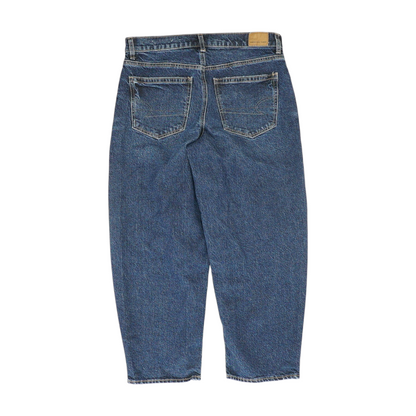 Blue Short Straight Jeans