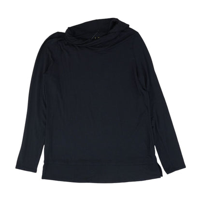 Black Solid Long Sleeve Blouse