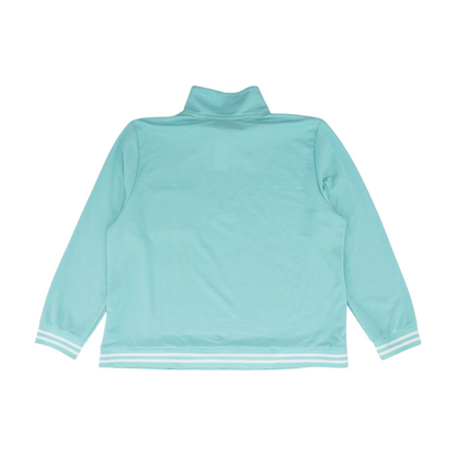 Turquoise Solid 1/4 Zip Pullover