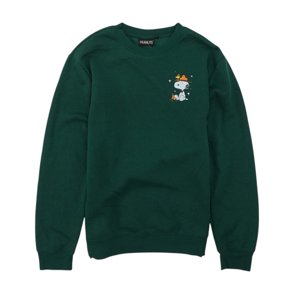Green Solid Sweatshirt Pullover