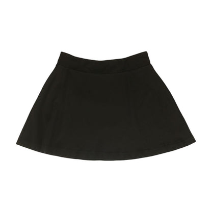 Black Solid Mini Skirt