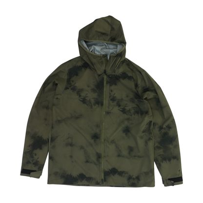 Green Tie-Dye Rain Jacket