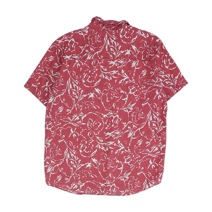 Red Abstract Short Sleeve Polo