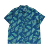 Navy Print Button Down