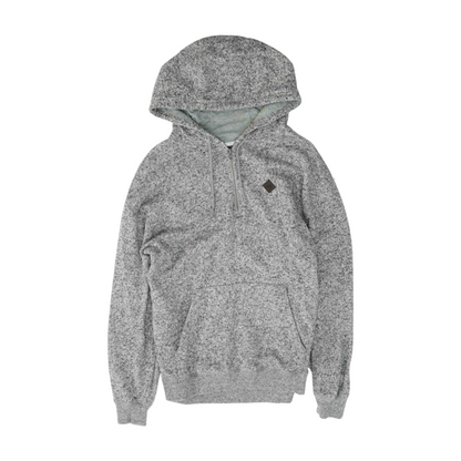 Gray Solid Hoodie Pullover