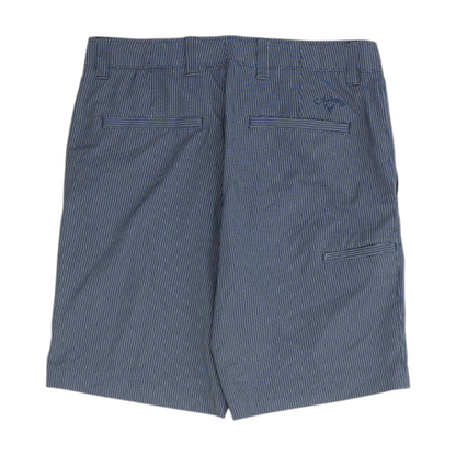 Navy Check Active Shorts