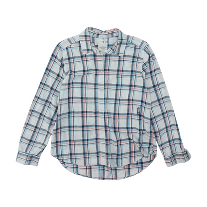 White Plaid Button Down
