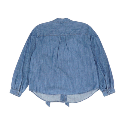 Blue Petite Button Down