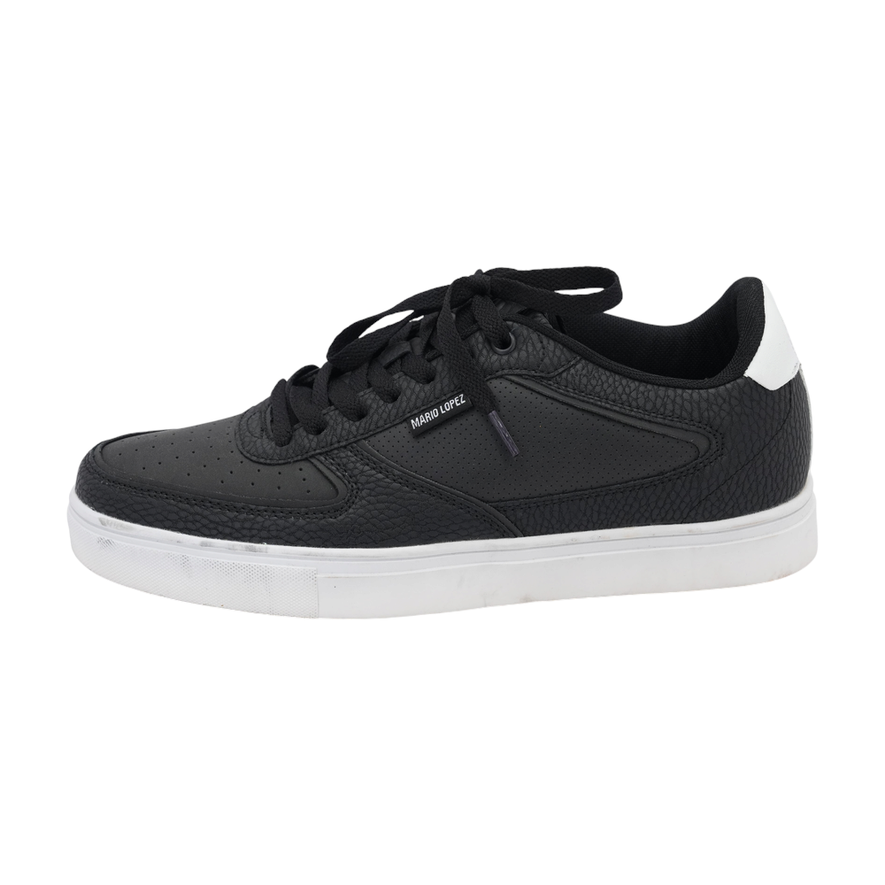 Black Lace-Up Casual Shoes