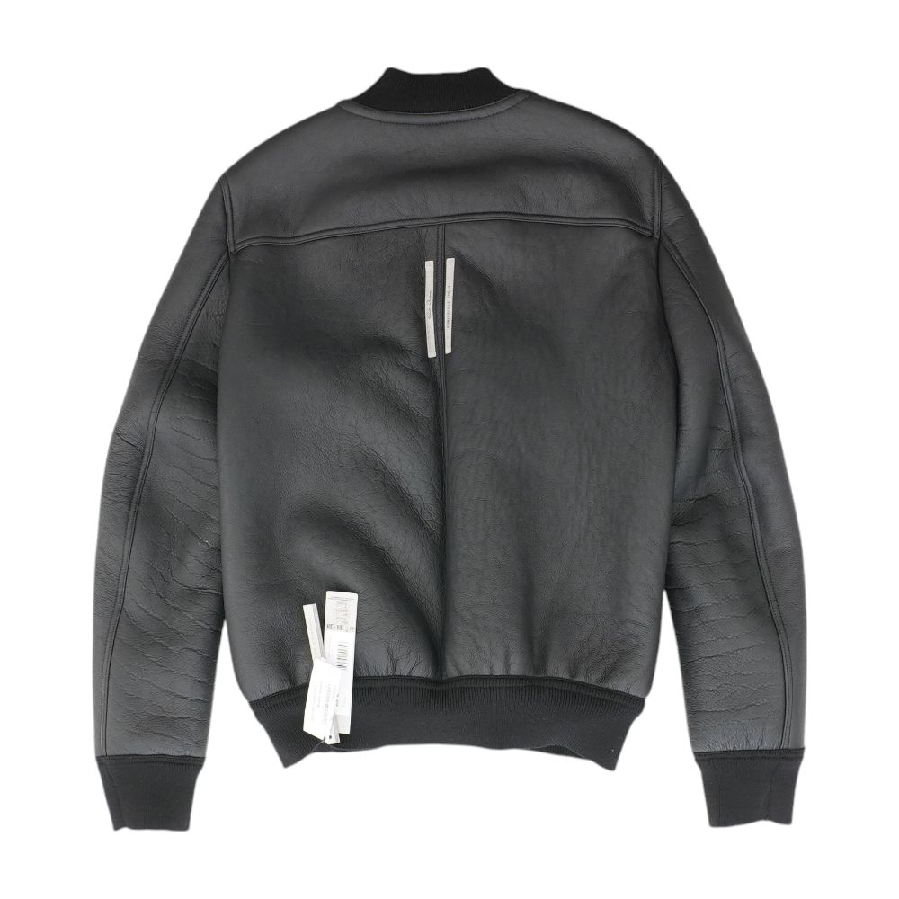 Black Porterville Reversible Classic Flight Shearling Bomber