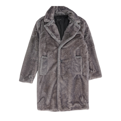 Gray Animal Print Coat