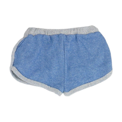 Blue Solid Shorts