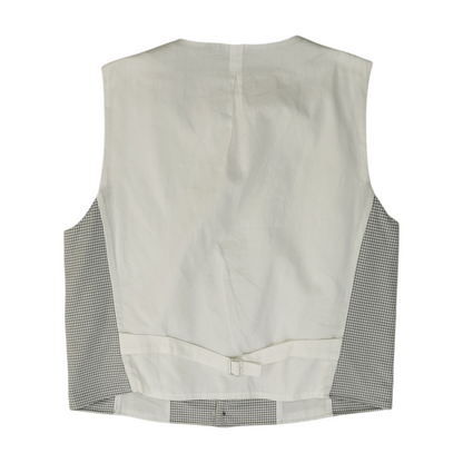Gray Houndstooth Suit Vest