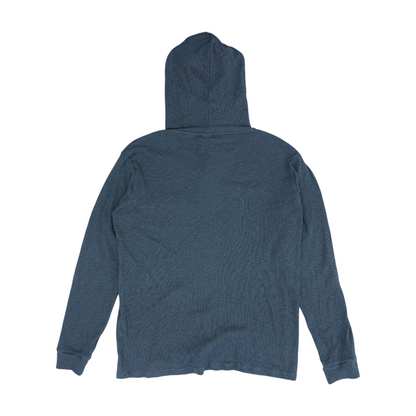 Gray Solid Hoodie Pullover