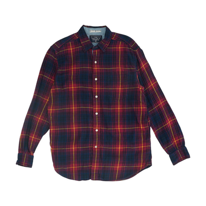 Red Plaid Long Sleeve Button Down