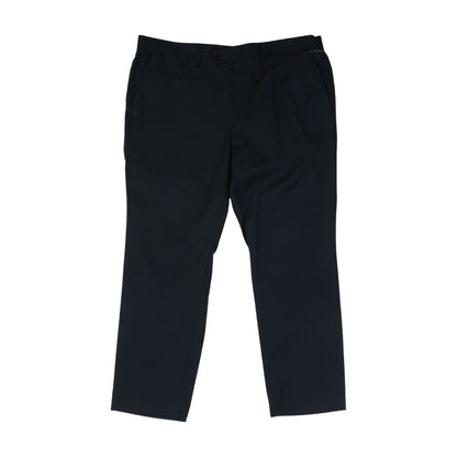 Black Solid Casual Pants
