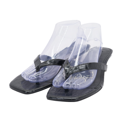 Black Heeled Sandals