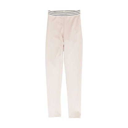 Pink Solid Leggings