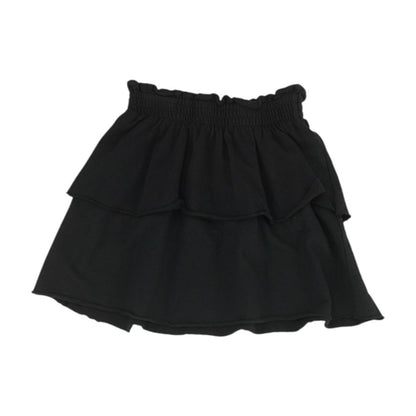 Black Solid Mini Skirt