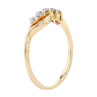 1/10 ctw 14K Yellow Gold Diamond Band Ring