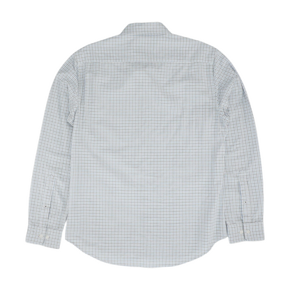 White Check Long Sleeve Button Down