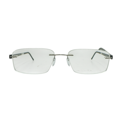 Silver 5448 Rectangle Prescription Eyewear