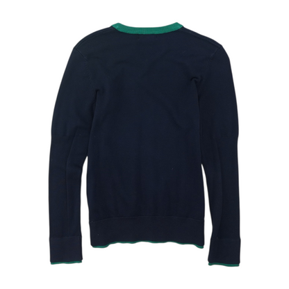 Navy Solid Pullover Sweater