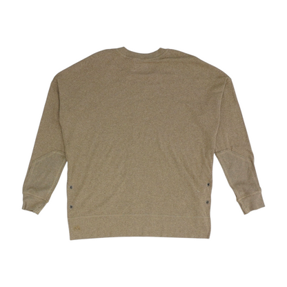 Brown Solid Sweatshirt Pullover