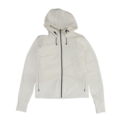 White Solid Active Jacket