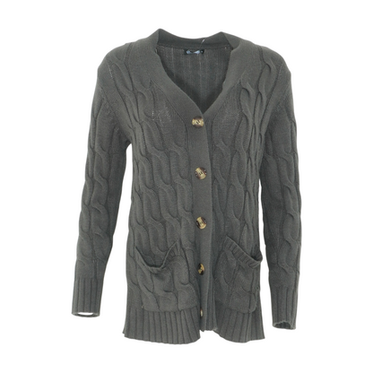 Gray Cardigan Sweater