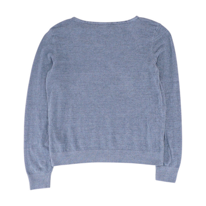 Blue Solid Pajama Top