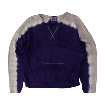 Purple Tie-Dye Sweatshirt Pullover