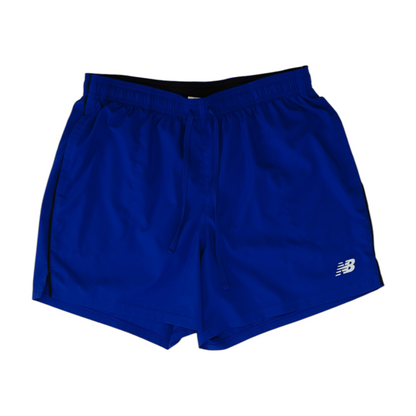 Blue Solid Active Shorts